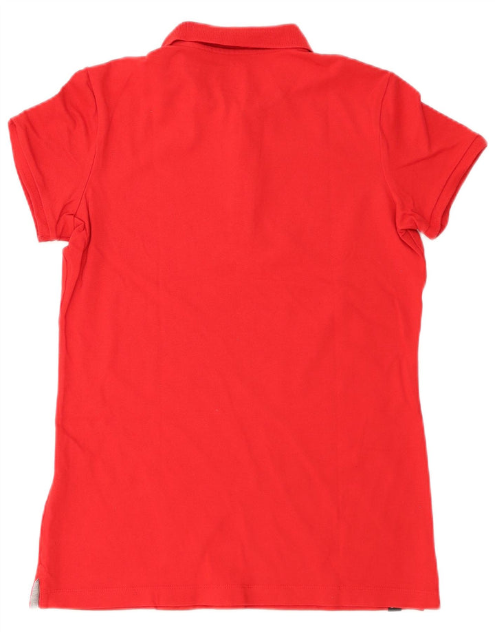 Camisa polo feminina Nike UK 16 grande algodão vermelho