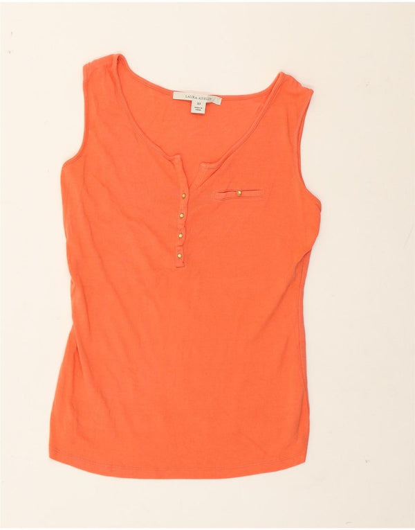 Laura Ashley Colete Feminino Top UK 6 XS Rosa