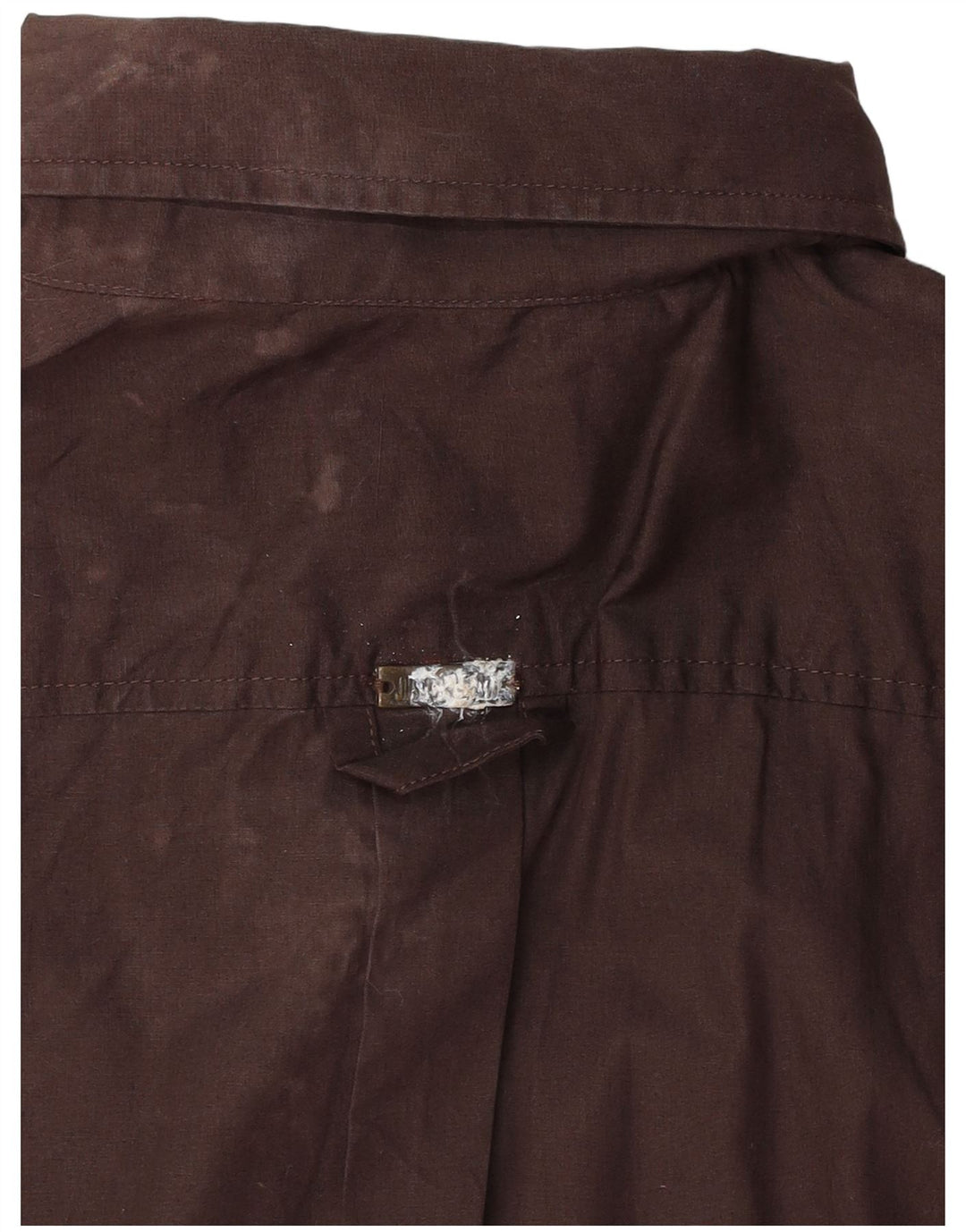 Camisa Just Cavalli Feminina UK 14 Algodão Marrom Médio