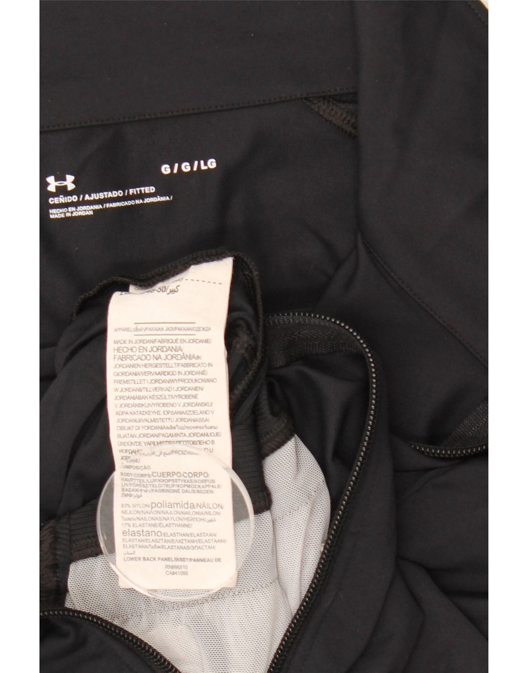 Jaqueta de treino feminina UNDER ARMOUR UK 14 grande nylon preto