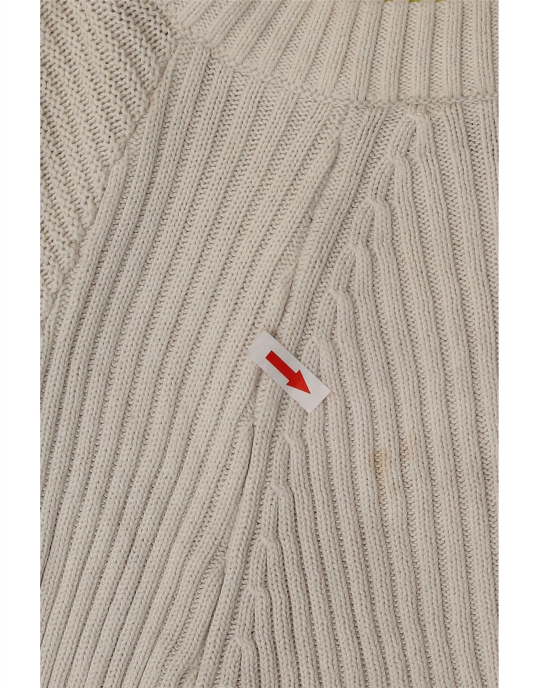 Suéter feminino Topshop com gola redonda grande e gola redonda Reino Unido 12 médio branco