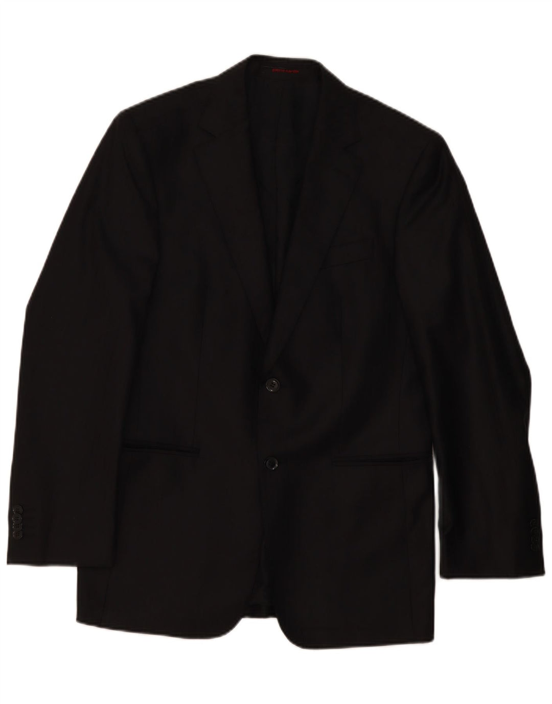 Blazer Masculino Pierre Cardin, 2 Botões, Tamanho UK 38 Médio, Preto Clássico