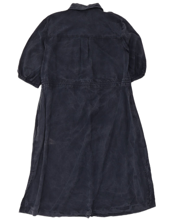 Vestido maxi feminino French Connection UK 14 médio azul marinho Lyocell