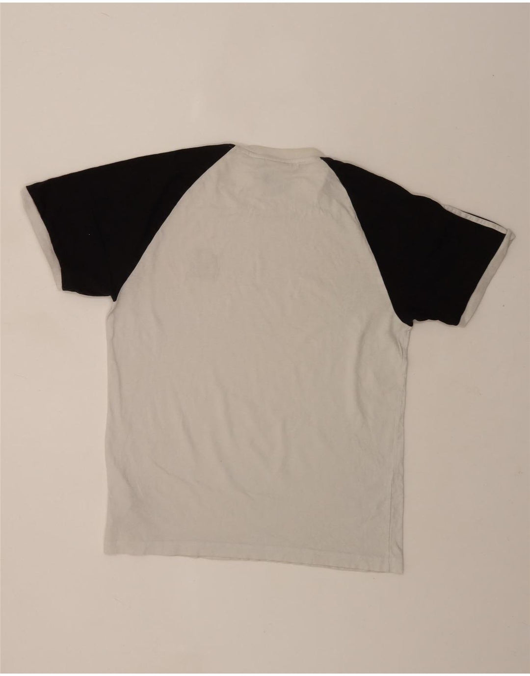 Camiseta masculina Adidas Top médio branco colorblock algodão