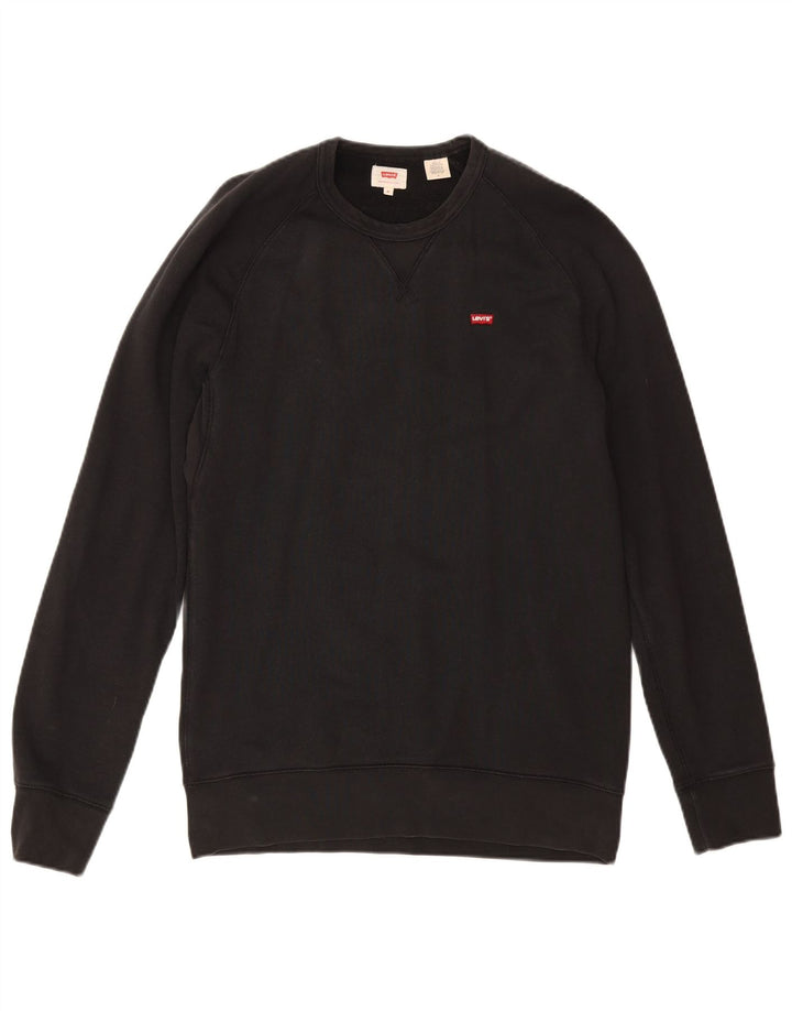 LEVI'S Moletom Masculino Jumper Médio Algodão Preto