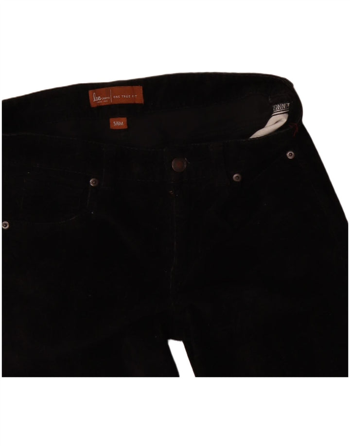 Jeans retos femininos Lee EUA 5/6 médio W30 L30 preto