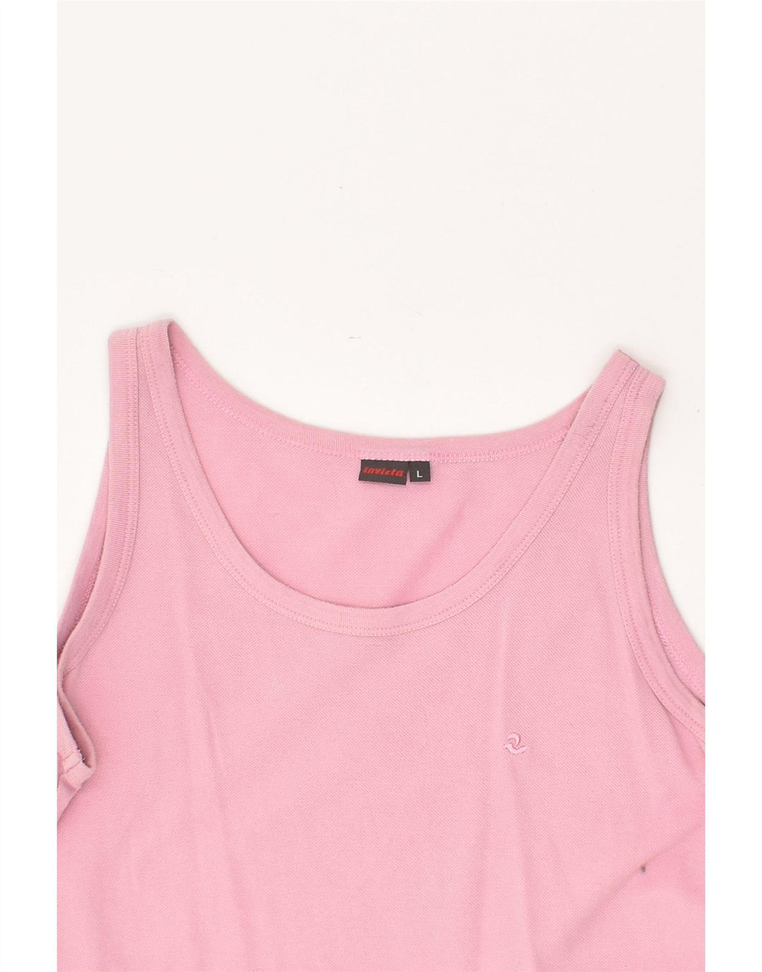 INVICTA Girls Vest Top 13-14 Years Large Pink Cotton Vintage Invicta and Second-Hand Invicta from Messina Hembry 