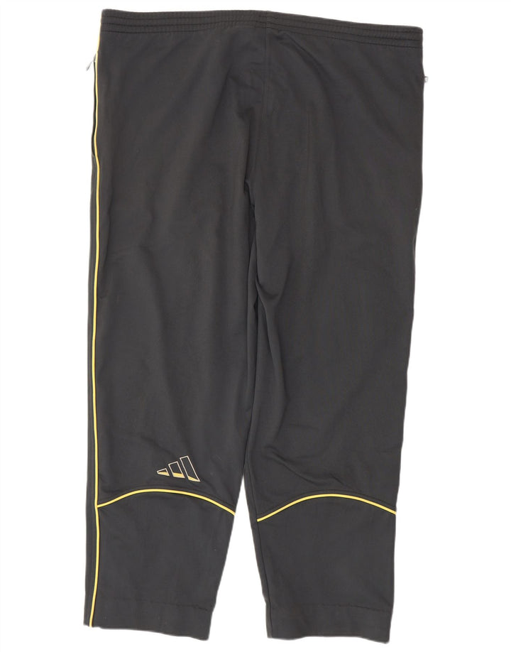 Calças de treino masculinas Adidas UK 46/48 XL cinza poliéster