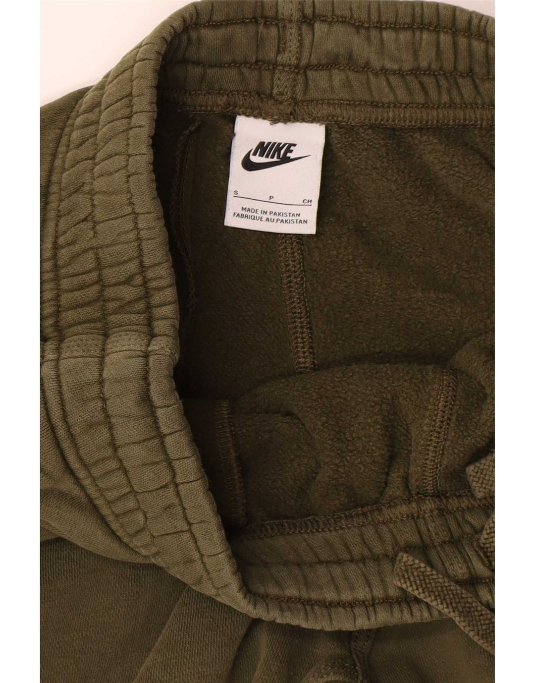 Calça de treino masculina Nike joggers pequeno algodão cáqui