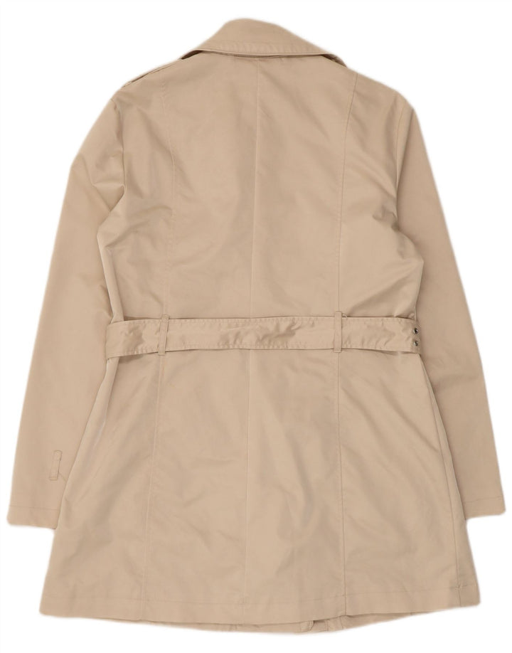 oltre Trench Coat feminino com cinto UK 16 grande poliéster bege