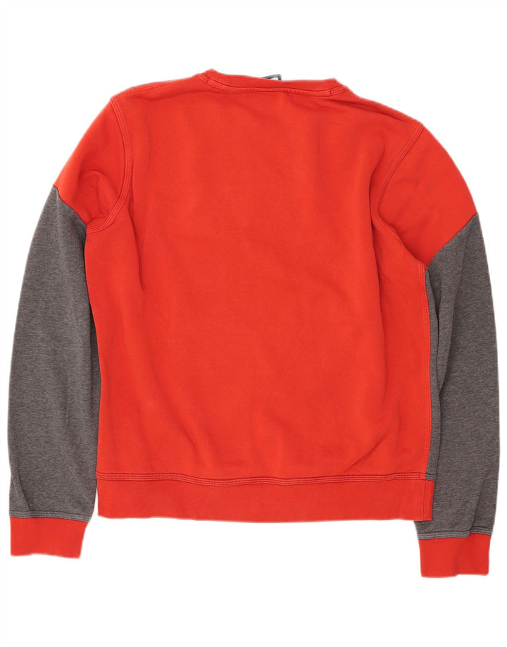 Moletom gráfico masculino NIKE Jumper médio vermelho colorblock algodão