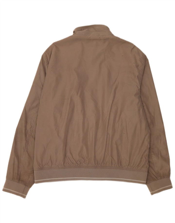 Jaqueta bomber masculina Marks & Spencer Reino Unido 40 grande poliéster marrom
