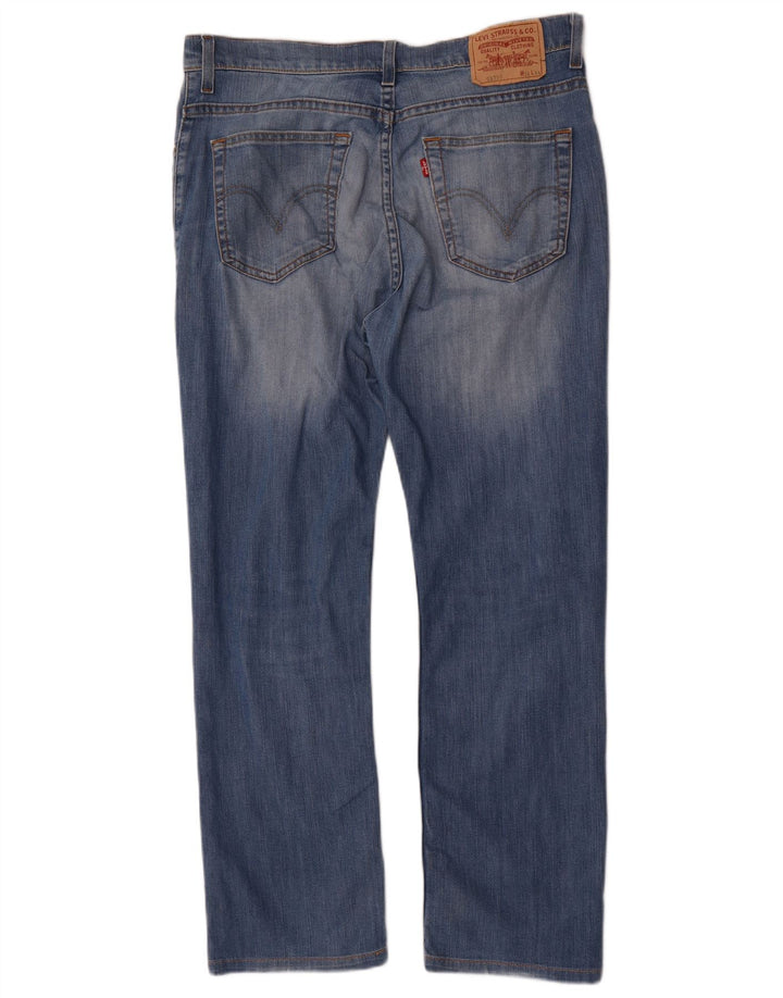 Jeans retos masculinos Levi's W34 L28 algodão azul