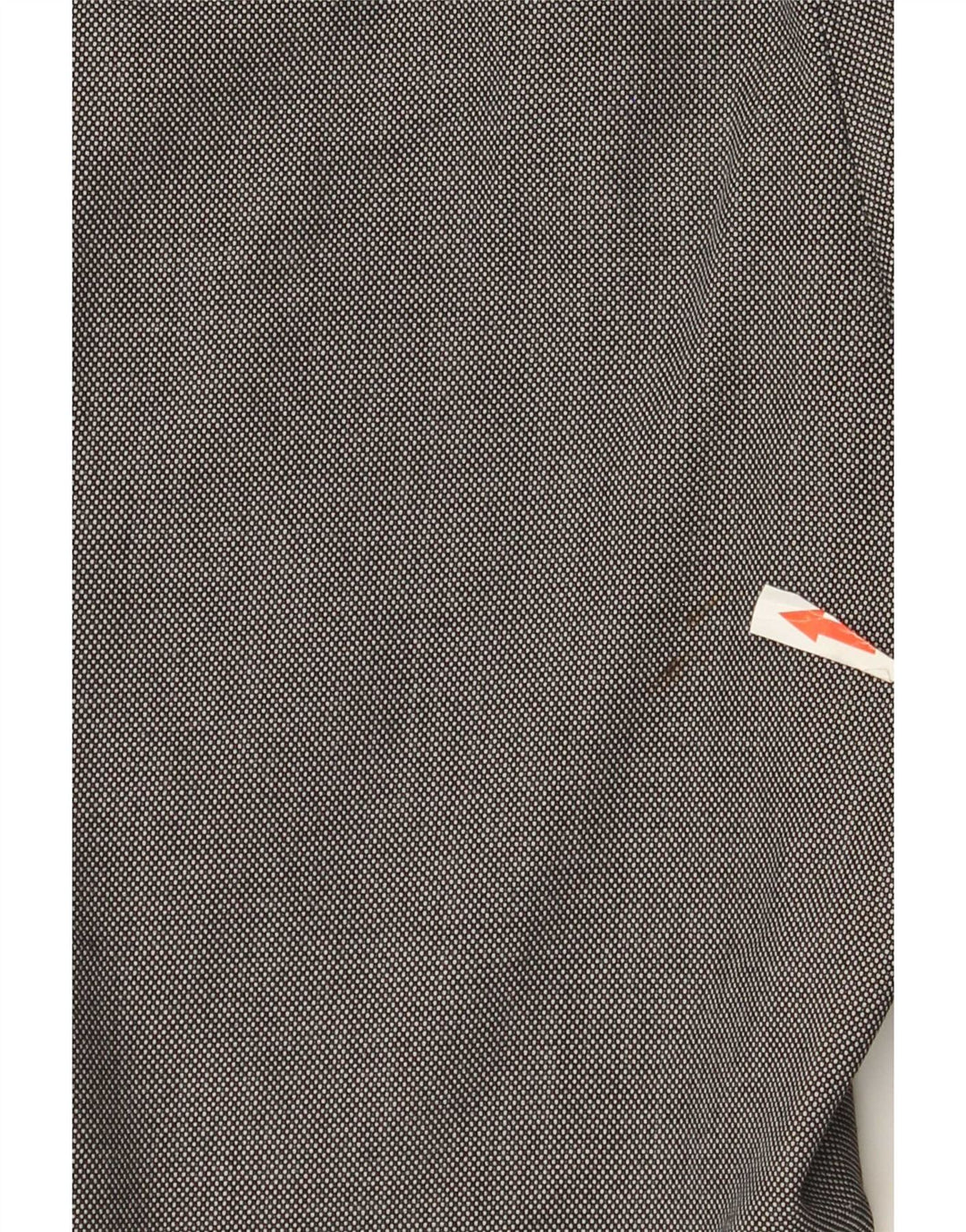 Calça feminina Zara Bootcut Chino EU 40 Médio W30 L32 Cinza Manchado