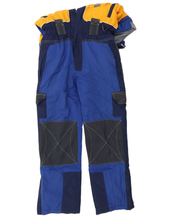 Diadora Boys Hooded Ski Jumpsuit 11-12 Years XL Blue Colourblock Polyamide
