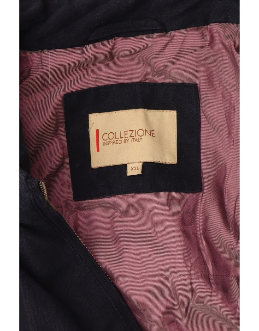 Jaqueta bomber masculina vintage UK 44 2XL azul marinho