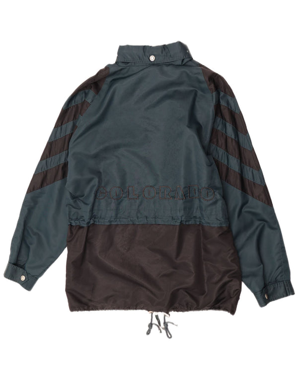Jaqueta de chuva masculina com capuz gráfico Colorado UK 44 2XL verde colorblock