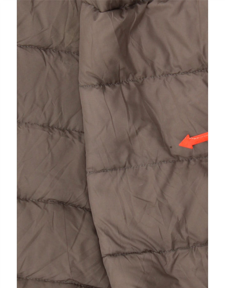 Jaqueta acolchoada com capuz feminino Colmar IT 44 poliéster cinza médio