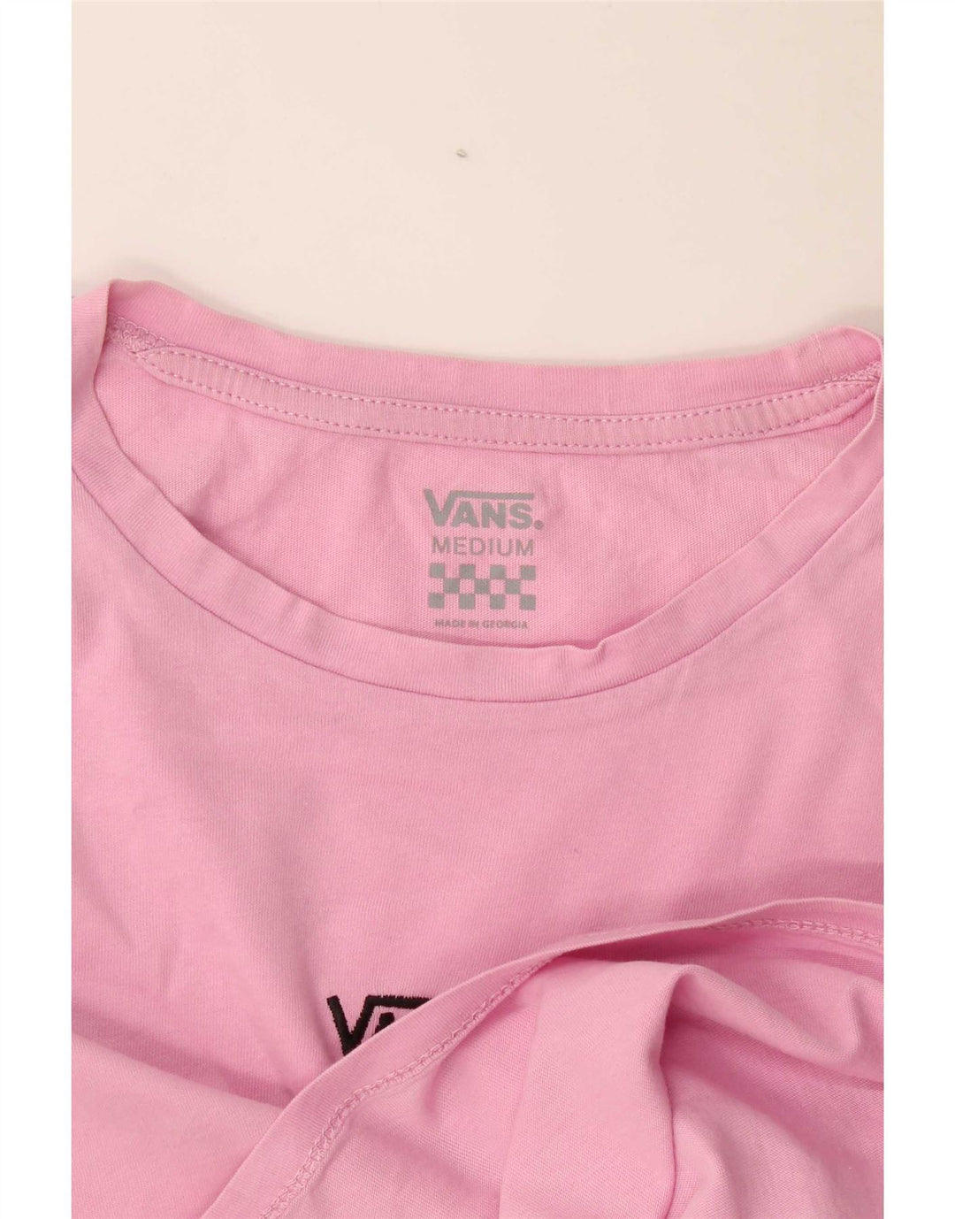 Camiseta Vans Feminina Crop Top UK 14 Médio Rosa