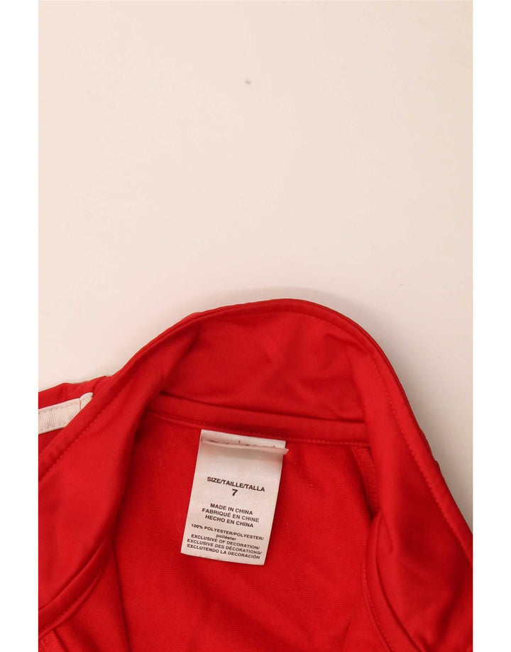 Jaqueta Adidas Meninos Treino Top 6-7 Anos Vermelho Colorblock