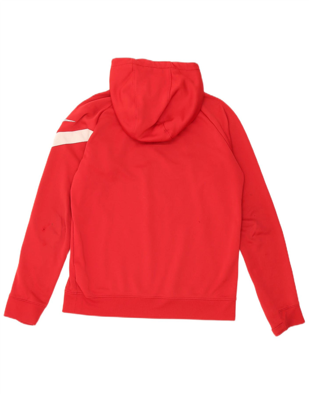 Jumper com capuz Nike Boys Dri Fit 12-13 anos grande poliéster vermelho