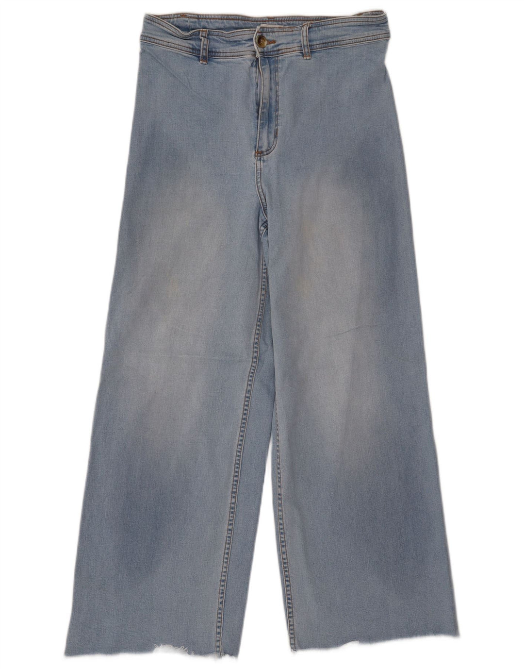 Calça jeans feminina BILLABONG cintura alta com perna larga W30 L27 azul