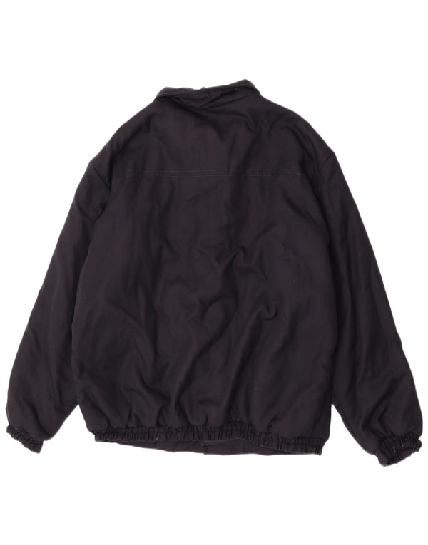Jaqueta bomber masculina vintage UK 42 XL azul marinho
