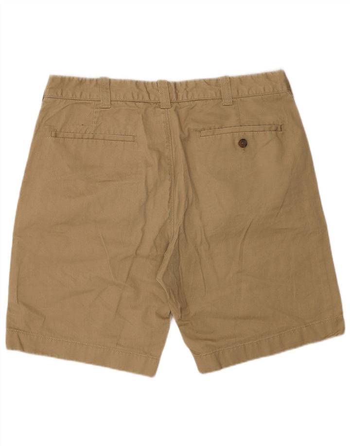 J. Crew Mens Gramercy Chino Shorts W33 Algodão Bege Médio