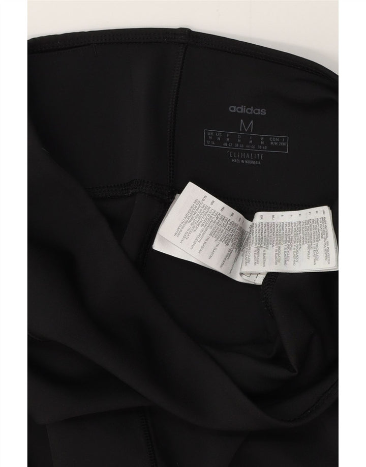 ADIDAS Womens Climalite Leggings UK 12/14 Médio Preto Poliéster