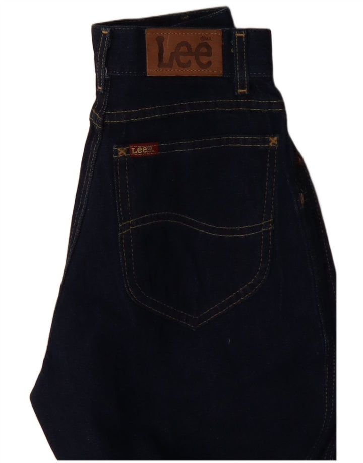 Calça jeans feminina de cintura alta LEE W22 L27 azul marinho