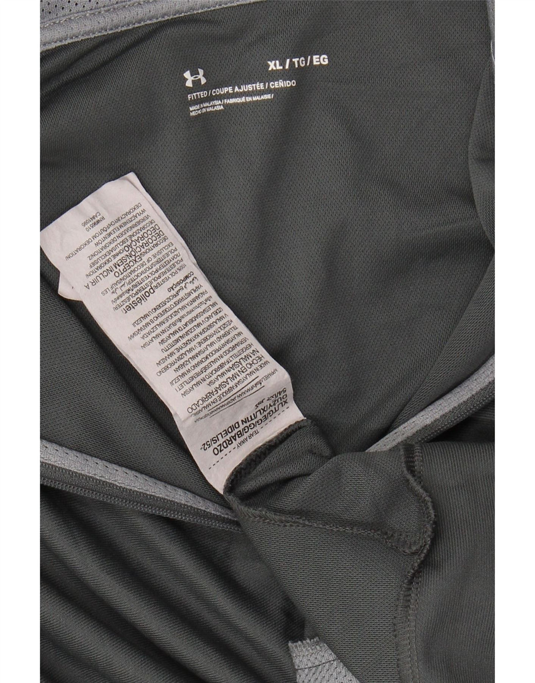 UNDER ARMOUR Mens Treino Top Jacket XL Cinza Colourblock Poliéster