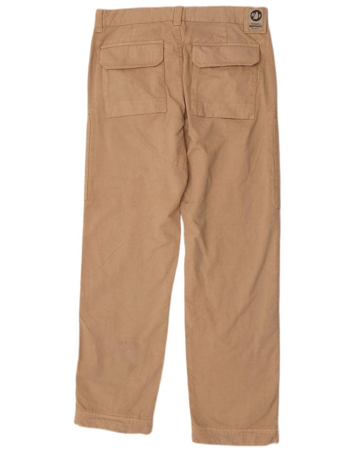 Calça cargo reta masculina Murphy & Nye W36 L34 algodão bege
