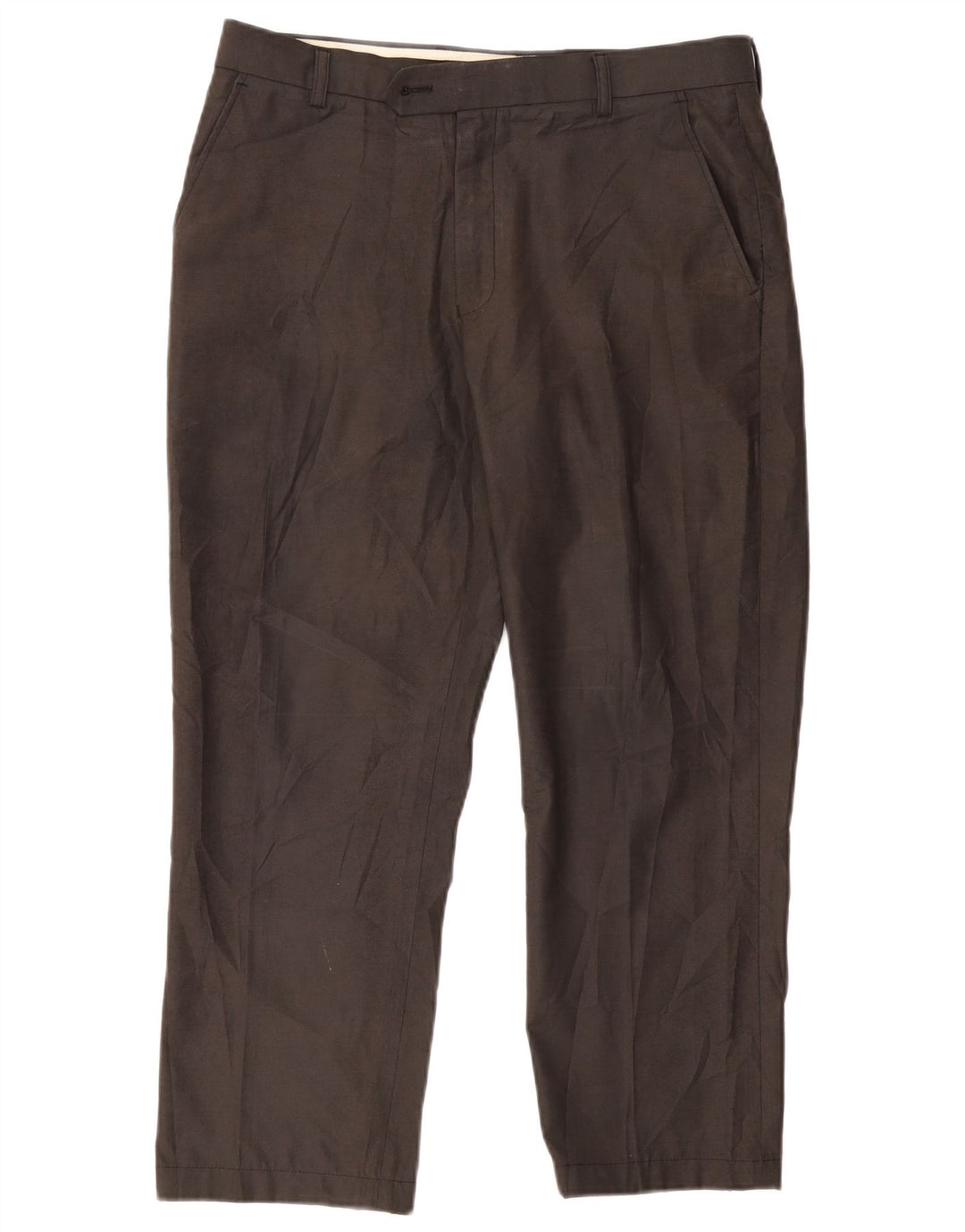 Calça masculina Zara Straight Suit W34 L25 cinza