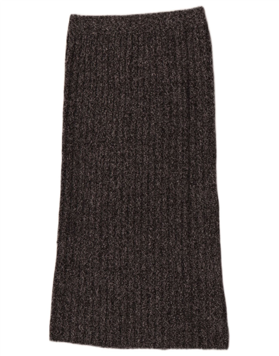 Saia maxi feminina Zara em malha pequena W26 poliéster cinza
