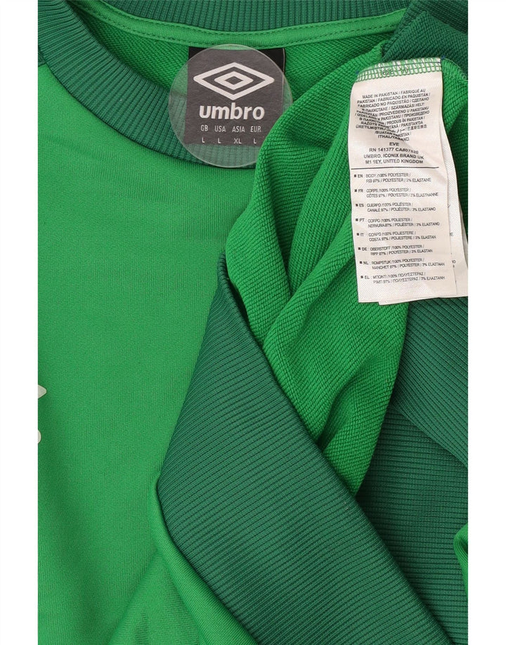 Umbro moletom masculino jumper grande poliéster verde