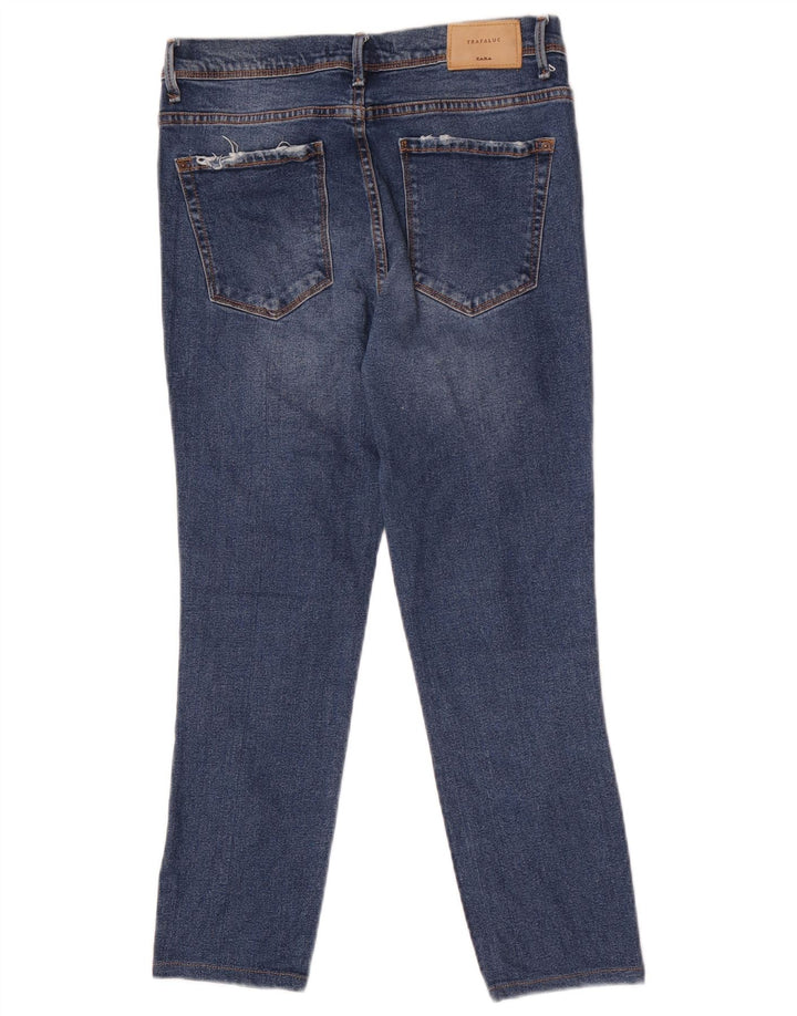 Calça jeans feminina Zara EU 38 pequena W28 L24 azul