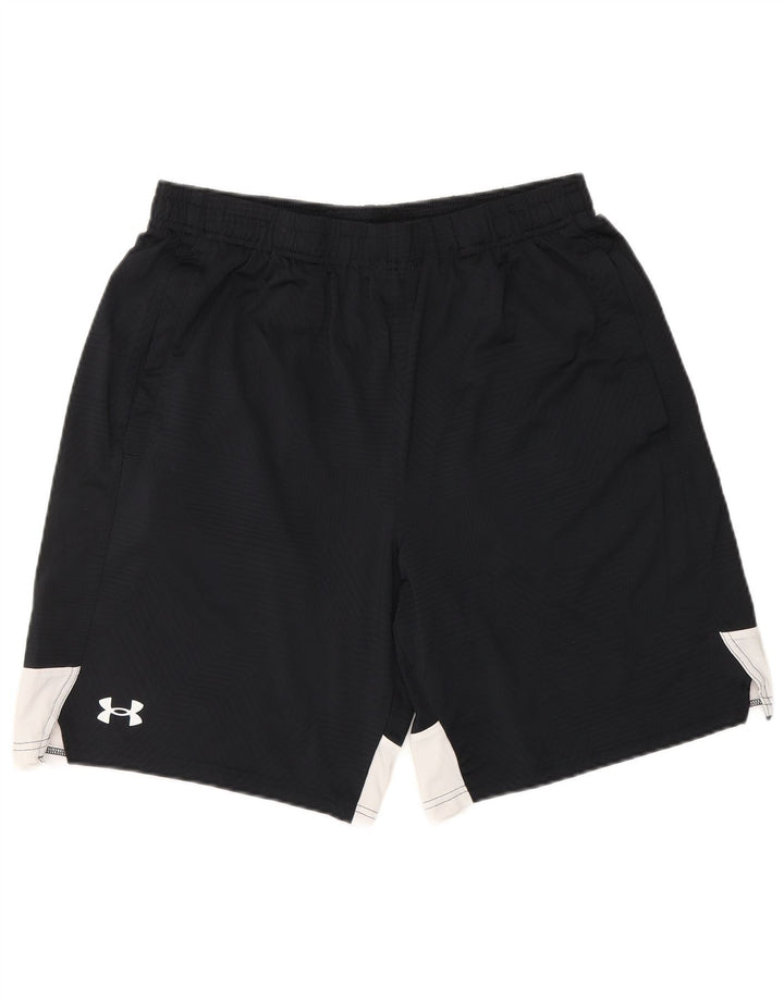 UNDER ARMOUR Mens Heat Gear Sport Shorts grande bloco colorido preto