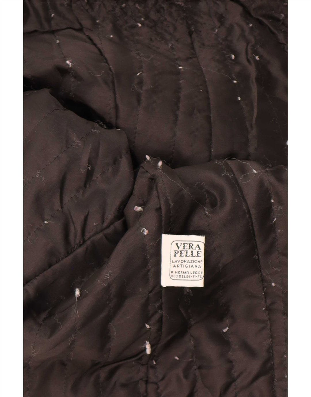 Jaqueta de couro feminina vintage IT 46 grande preta