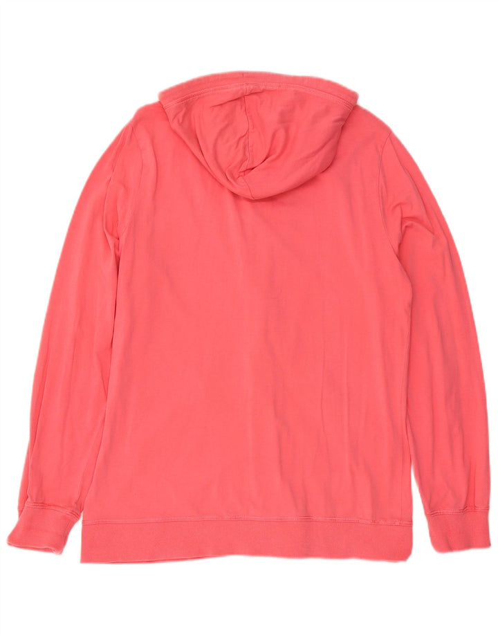 Suéter feminino com capuz e zíper Lotto UK 10 rosa médio