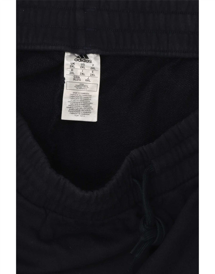 Shorts esportivos masculinos Adidas 2XL algodão azul marinho