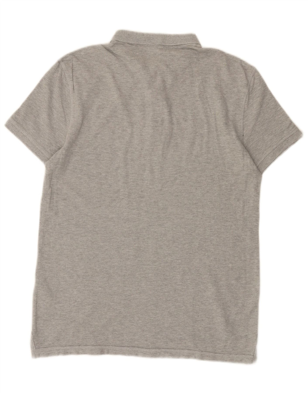 Camisa polo masculina All Saints algodão cinza médio