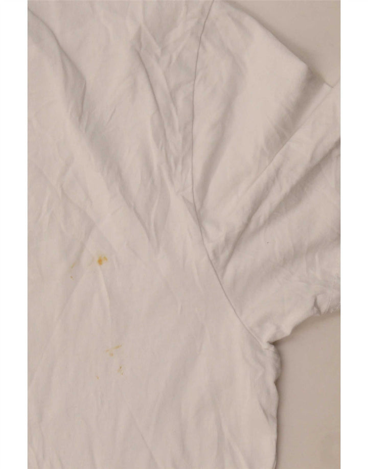 Camiseta masculina Diesel Top grande de algodão branco