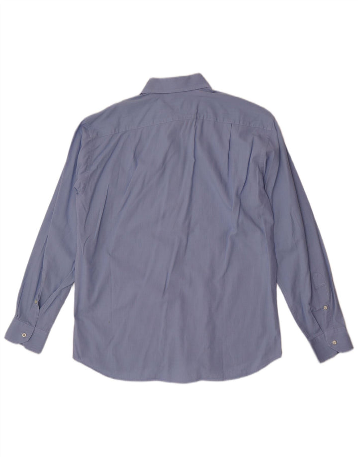 Camisa masculina Roccobarocco tamanho 41 16 grande algodão azul