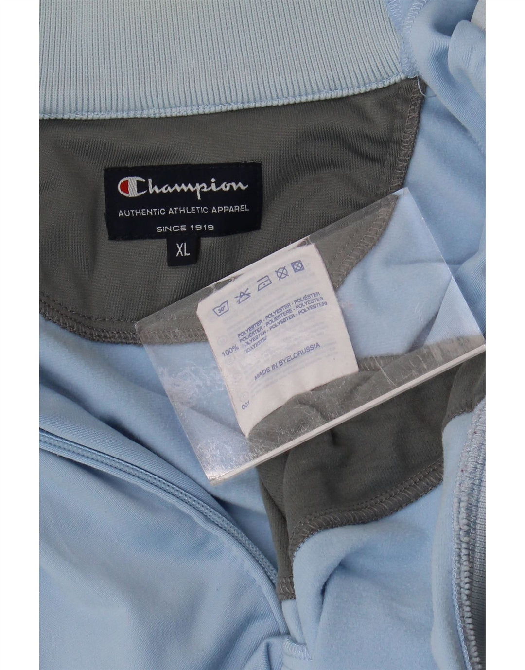 CHAMPION Womens Tracksuit Top Jacket UK 18 XL Blue Colourblock Polyester