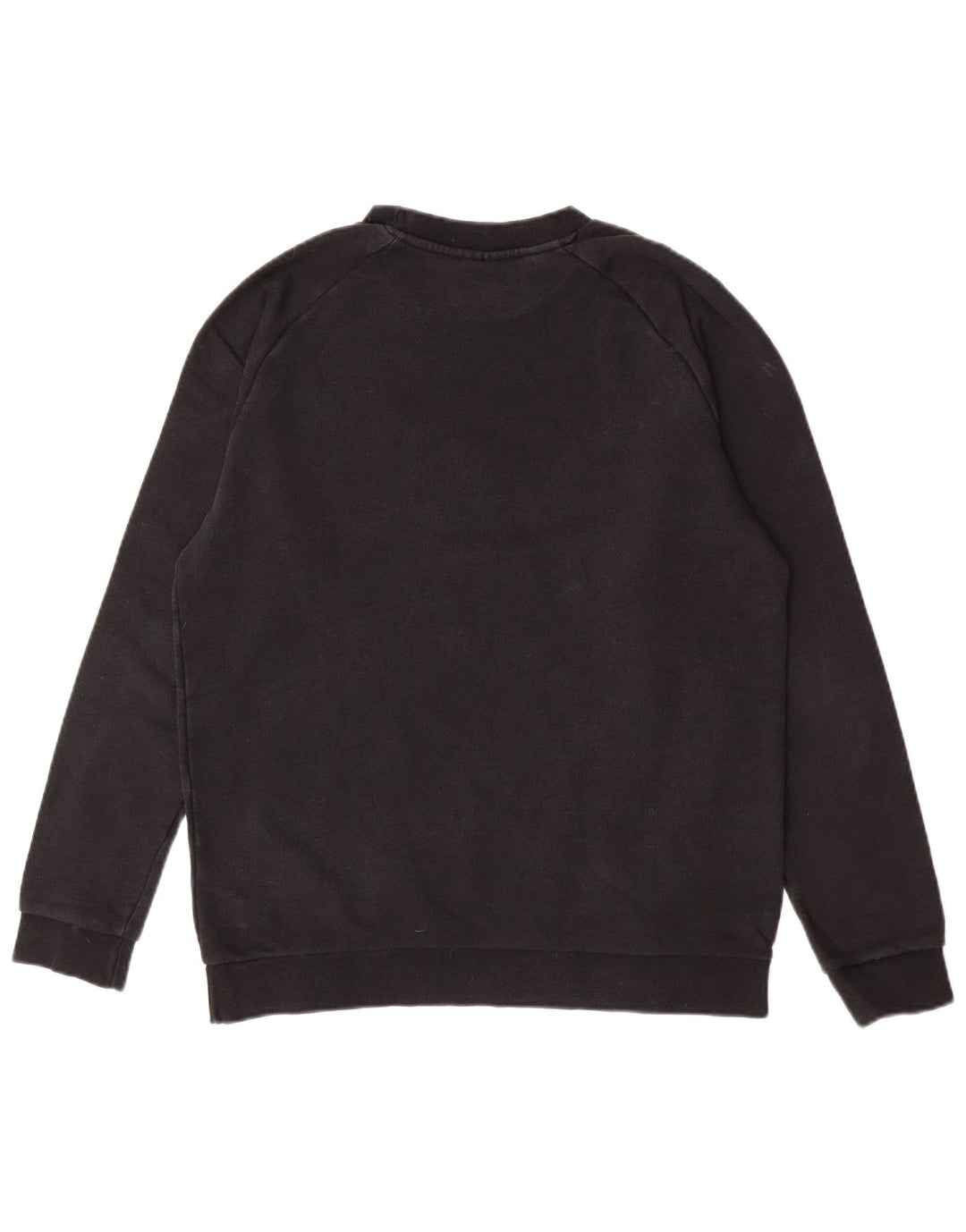 Adidas Mens Graphic Moletom Jumper Médio Algodão Preto