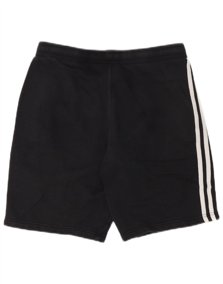 ADIDAS Mens Sport Shorts Pequeno Algodão Preto
