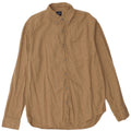 Camisa masculina de flanela J. CREW algodão bege médio
