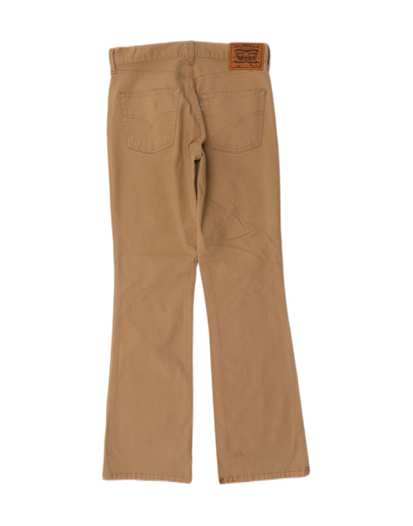 Calça casual masculina Levi's 525 Bootcut W30 L32 algodão bege