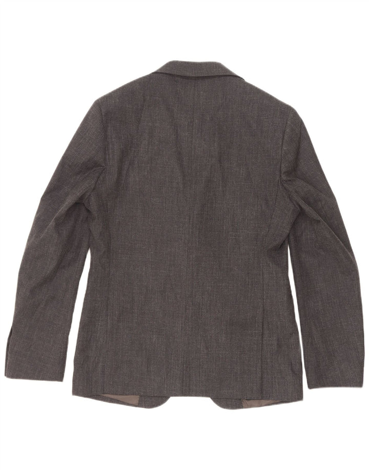 Jaqueta blazer masculina Coveri com 2 botões IT 48 poliéster cinza médio