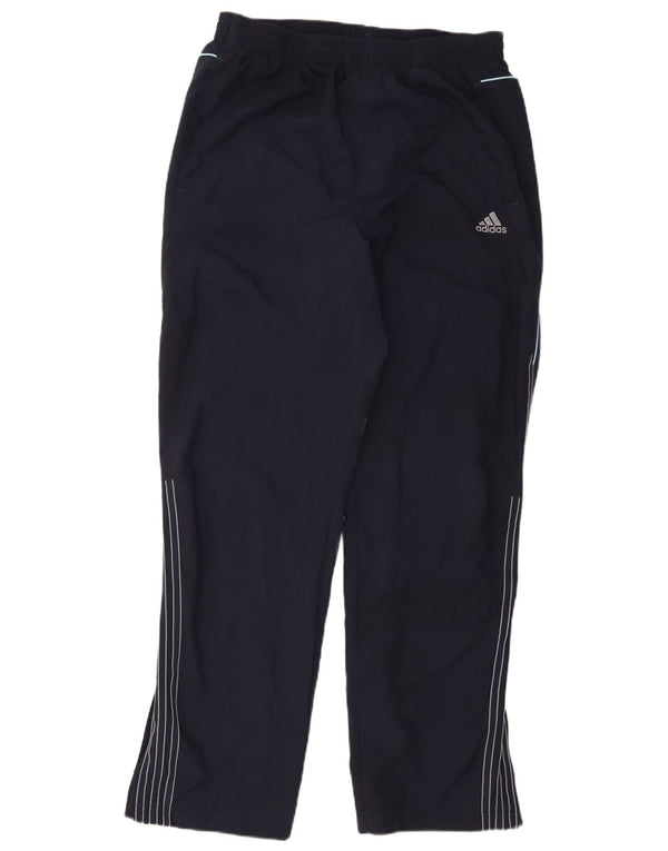 Calça de treino masculina Adidas grande poliéster azul marinho